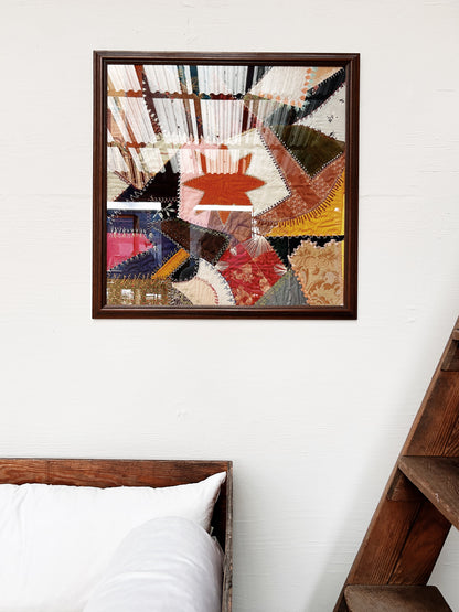 Antique Framed Crazy Quilt