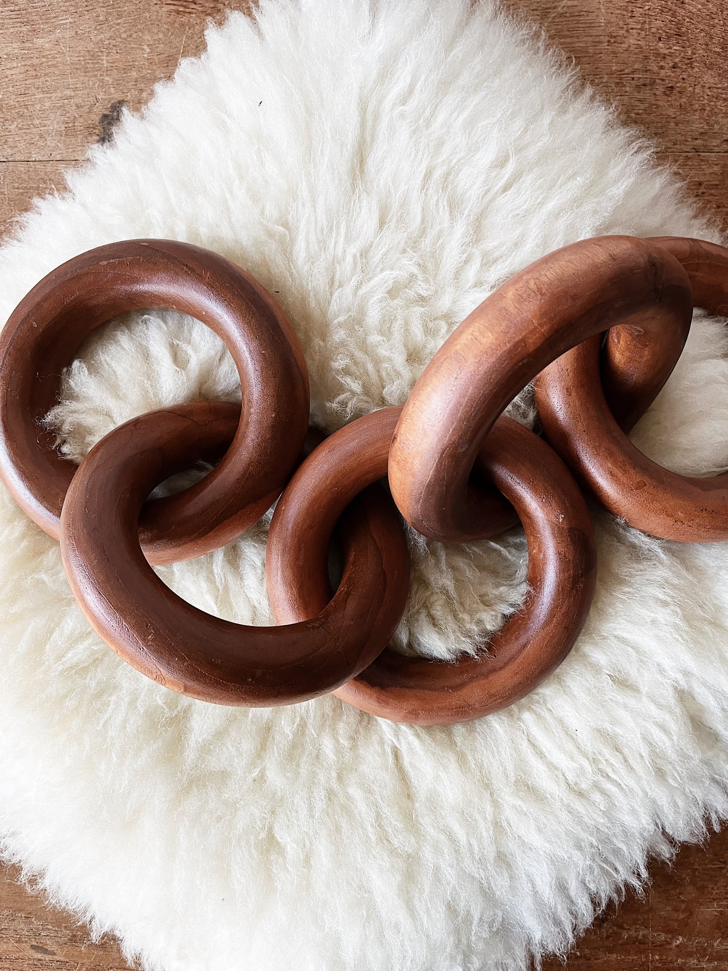 Wooden Chain Sculpture