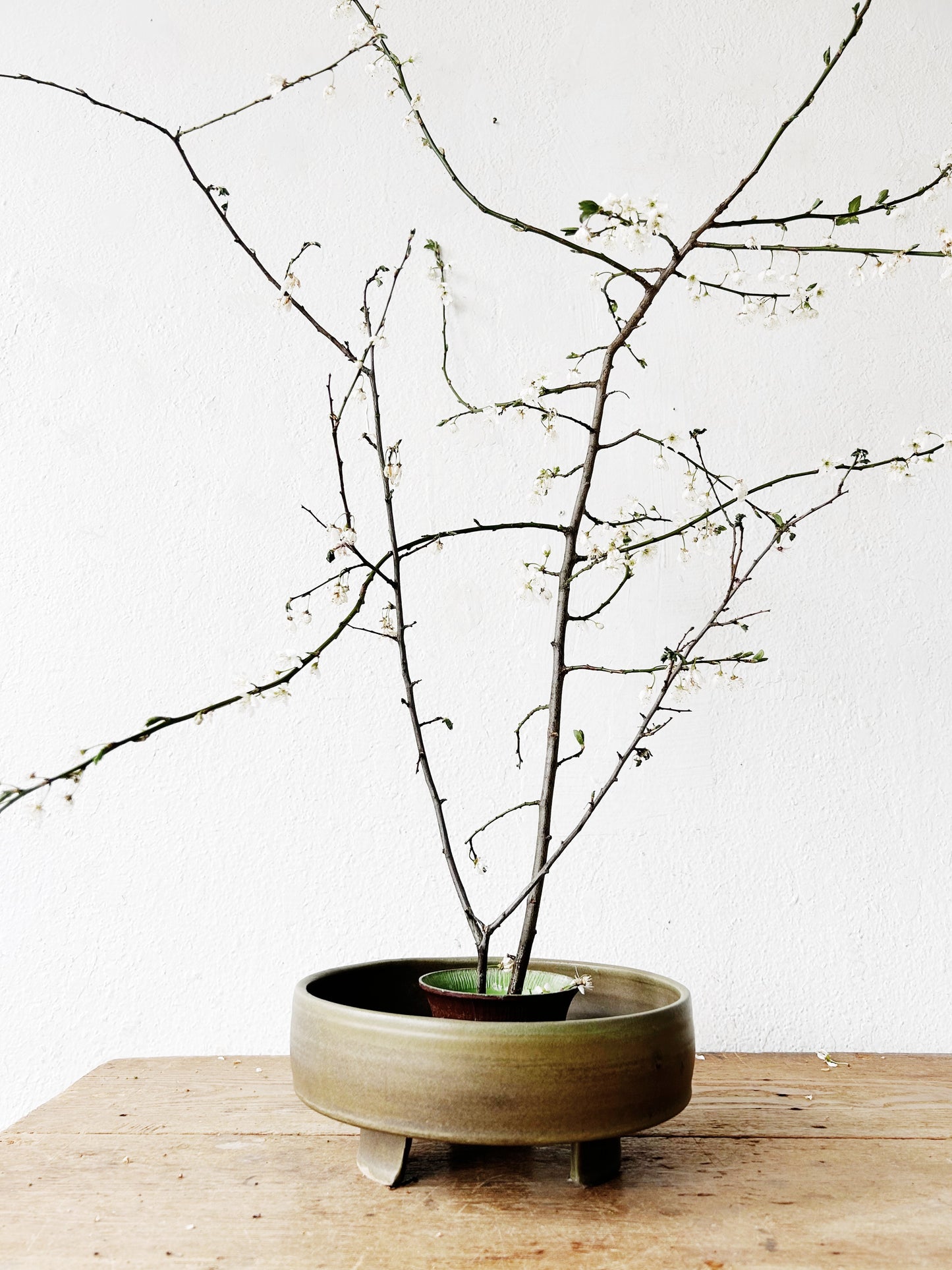 Mid Century Ikebana Vessel