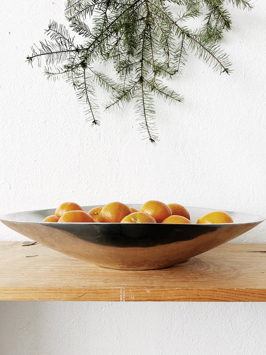 Vintage Nambe Silver Oval Bowl