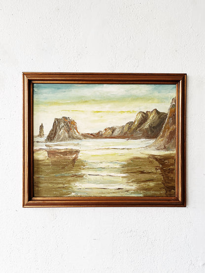Mid Century Seascape Painting