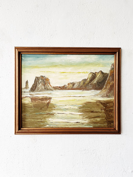 Mid Century Seascape Painting