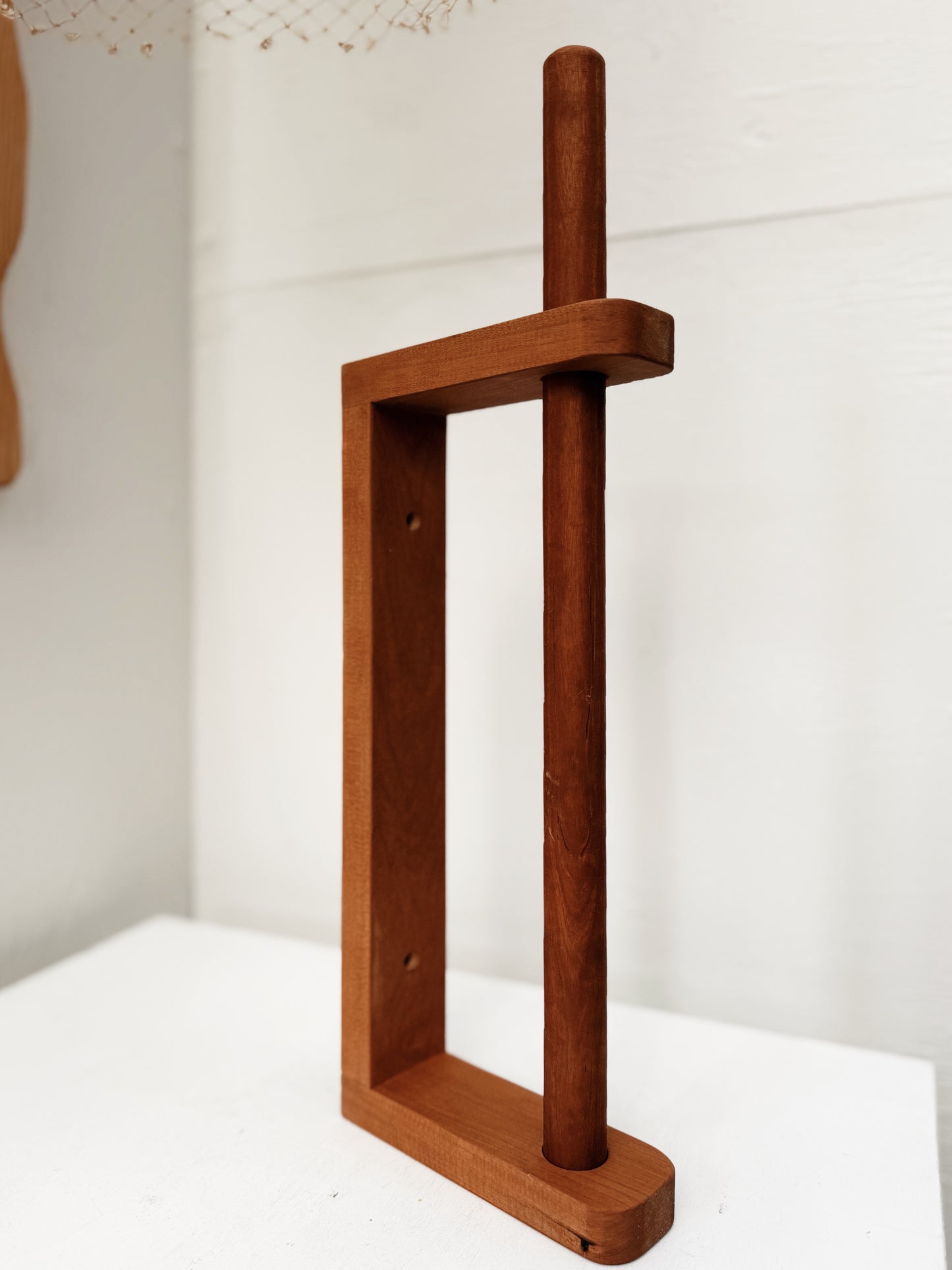 Vintage Wood Towel Holder