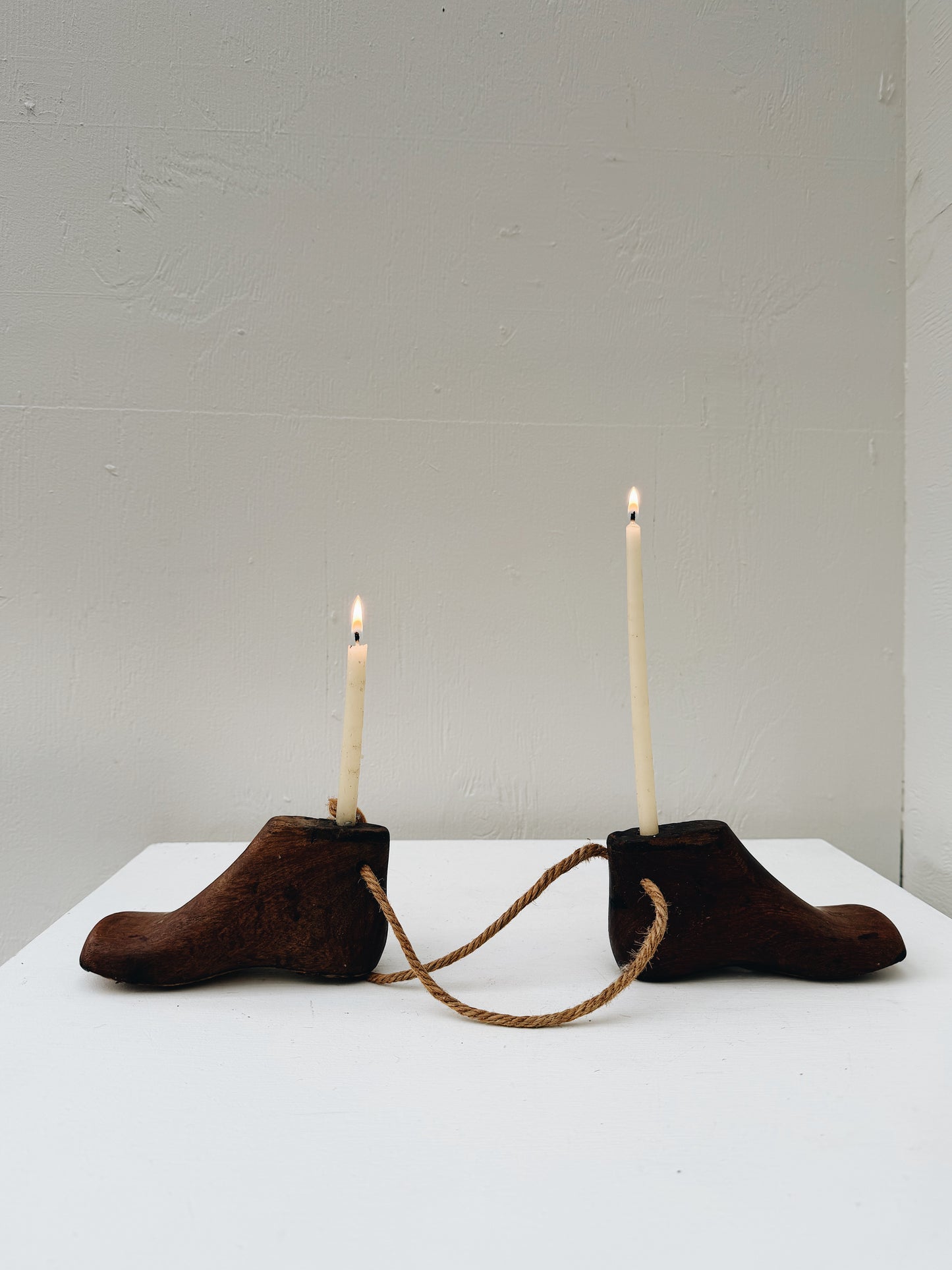 Primitive Shoemaker Candleholders