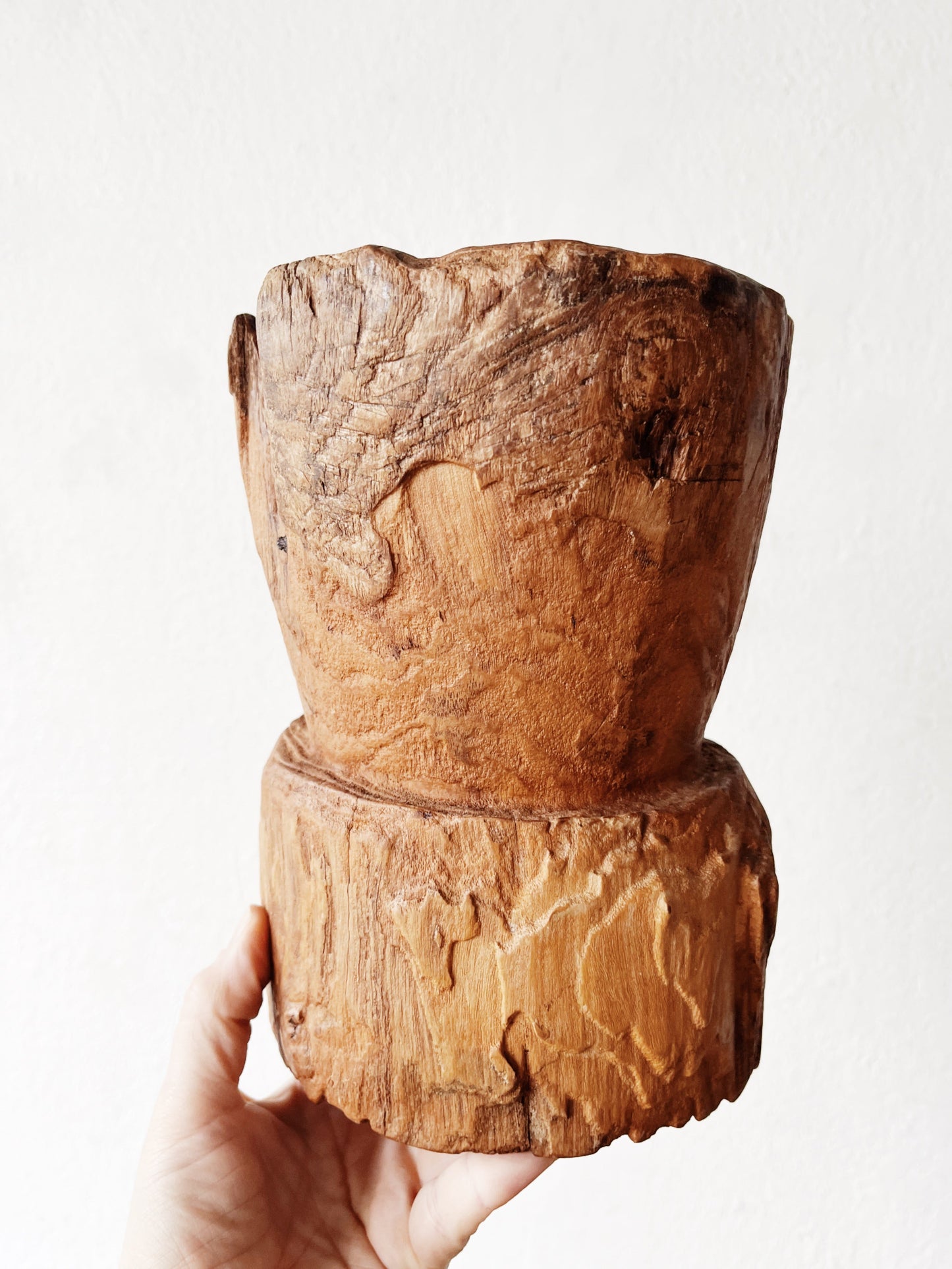Chunky Handmade Wood Vessel