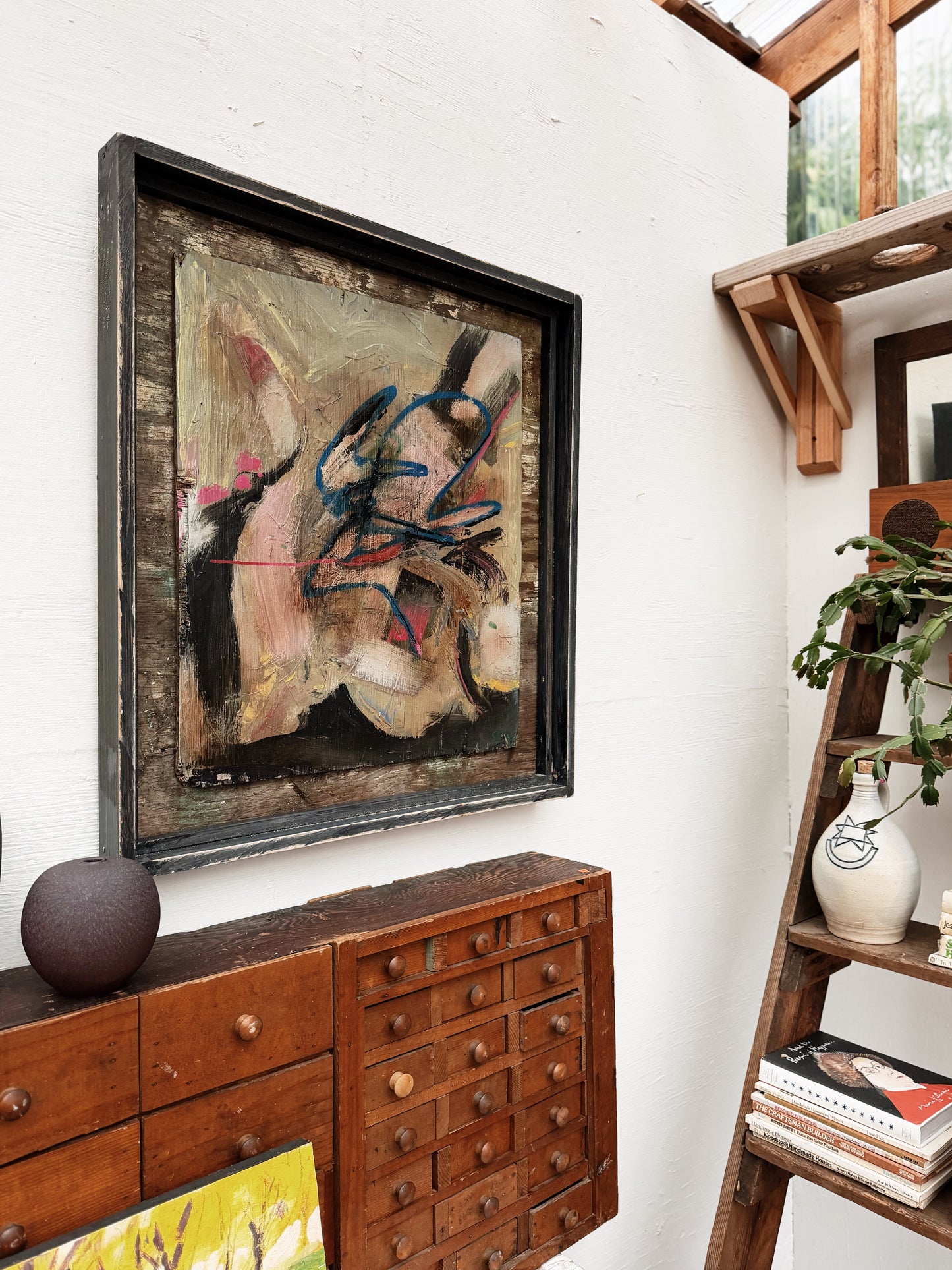 Vintage Abstract Expressionist Painting