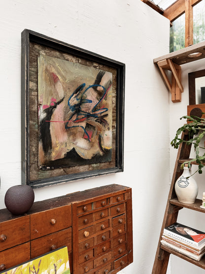 Vintage Abstract Expressionist Painting