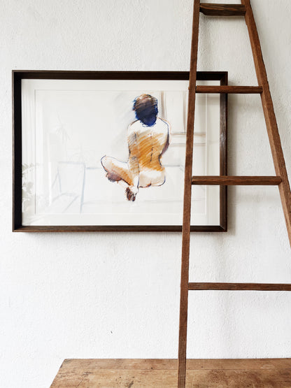 Original Figural Mixed Media Painting