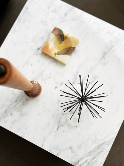 Low Marble and Wood Table