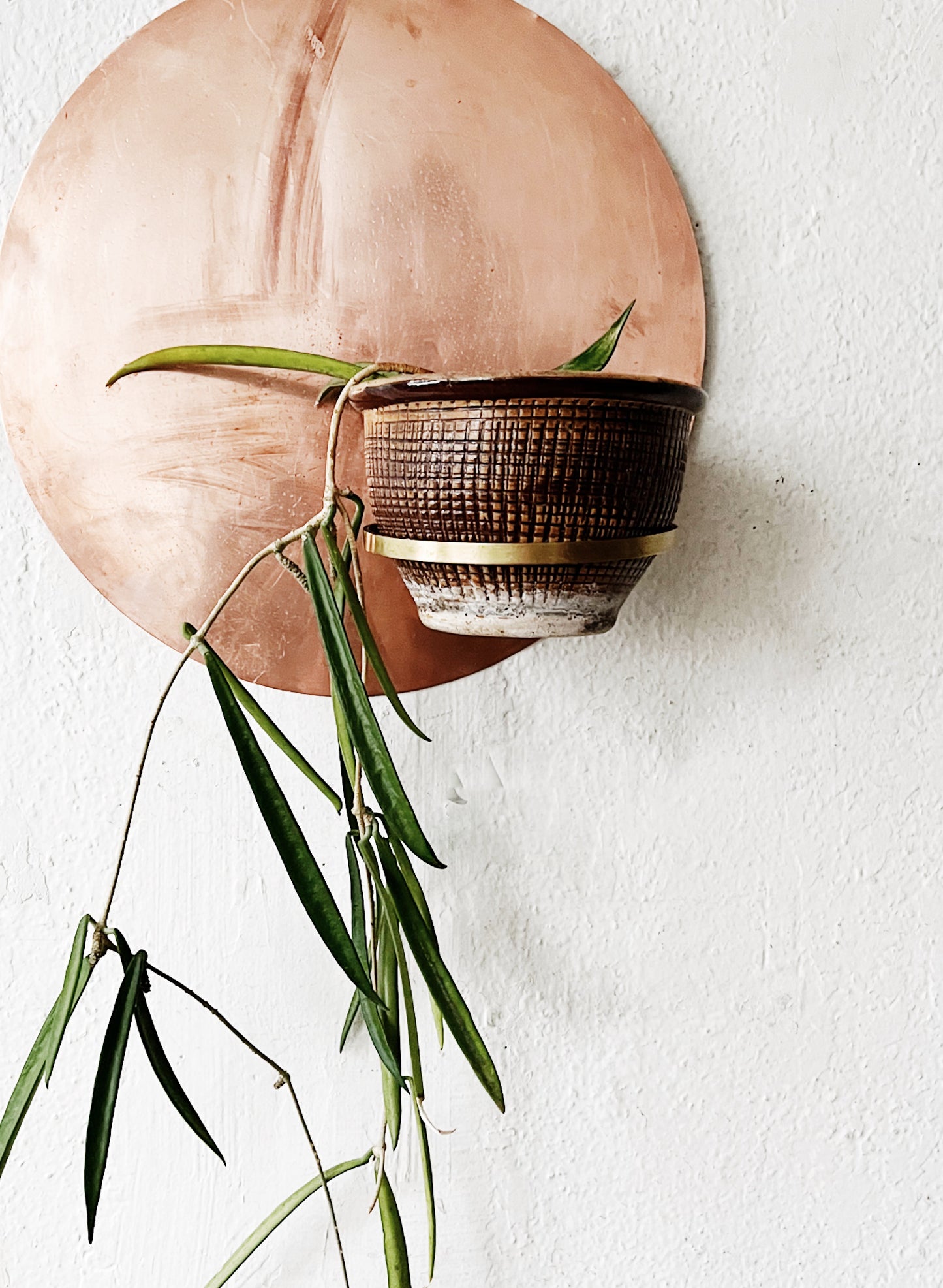 Hand Crafted Copper Wall Planter