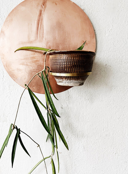 Hand Crafted Copper Wall Planter