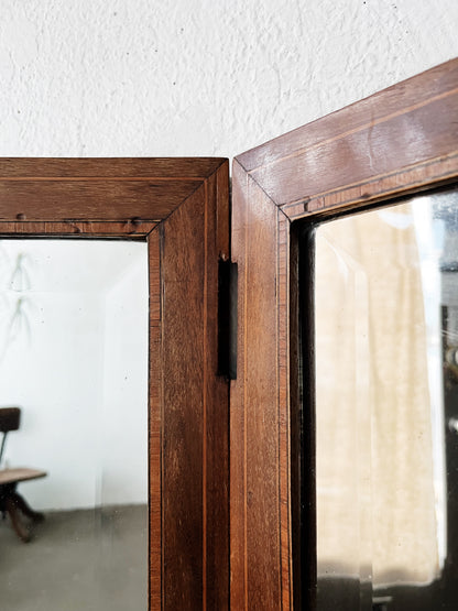Antique Arched Inlay Mirror