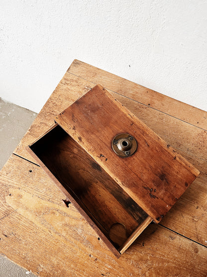 Antique Primitive Box with Drawer