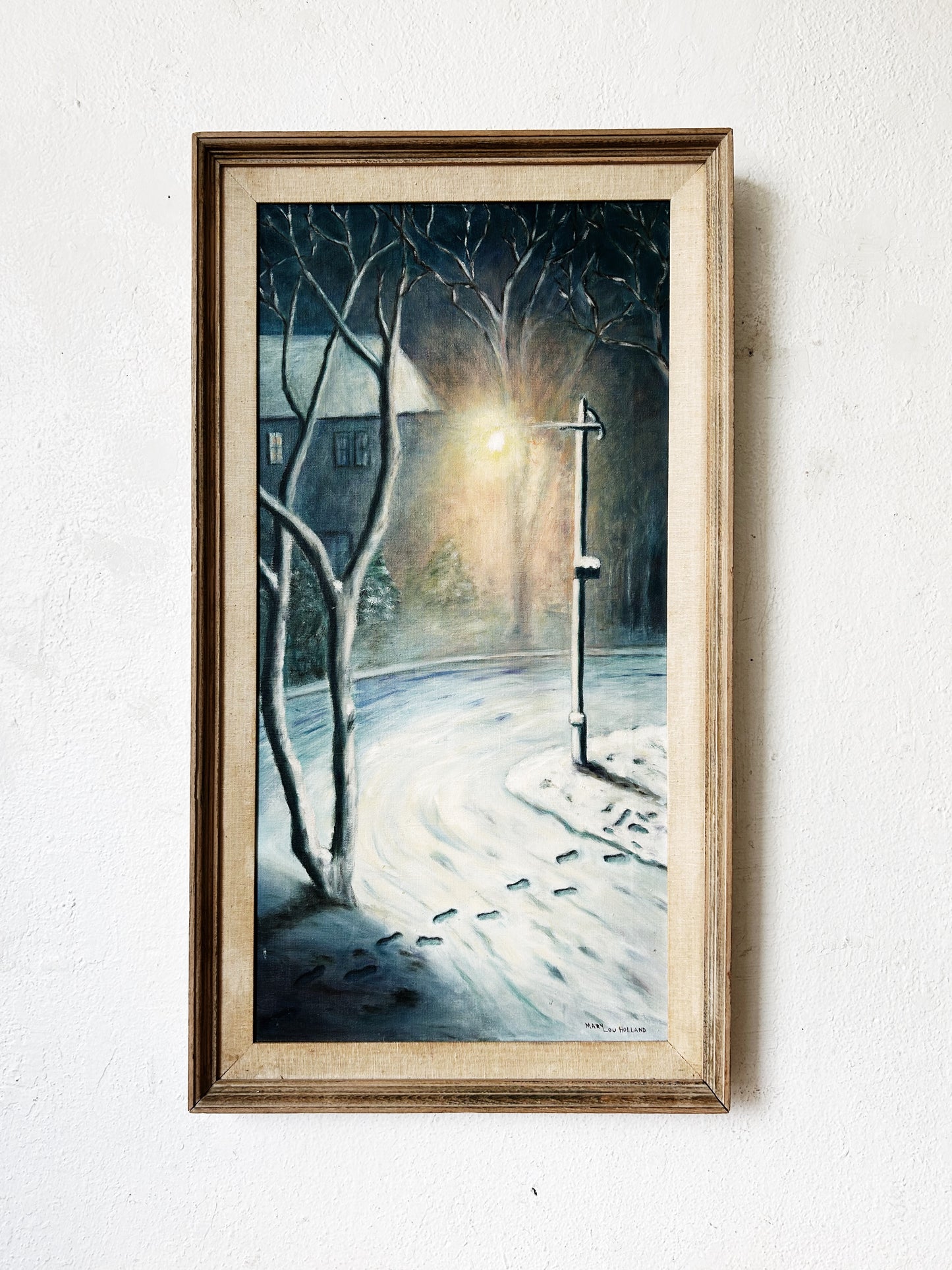 Mid Century Original Signed Painting