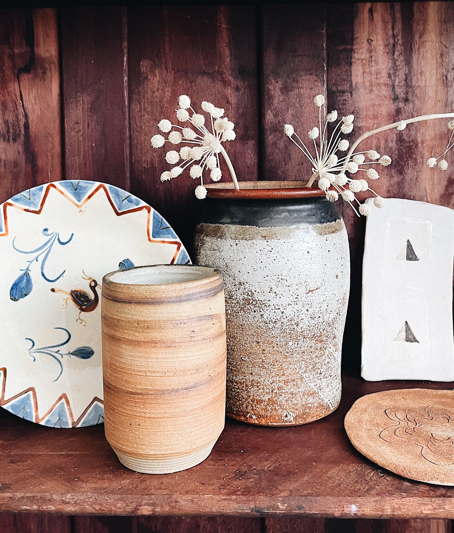 Vintage Stoneware Urn