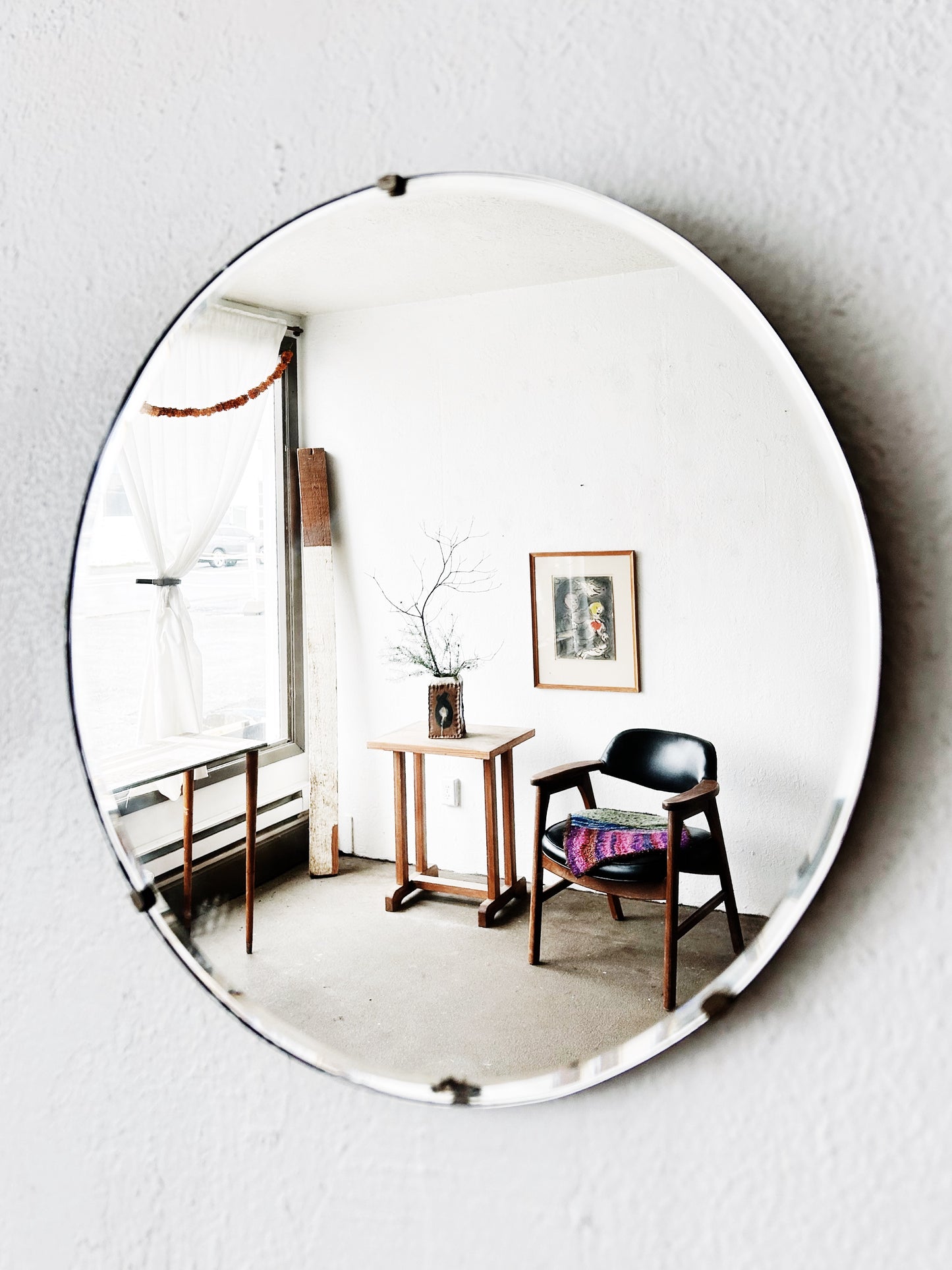 Antique Petite Bevel Edge Mirror