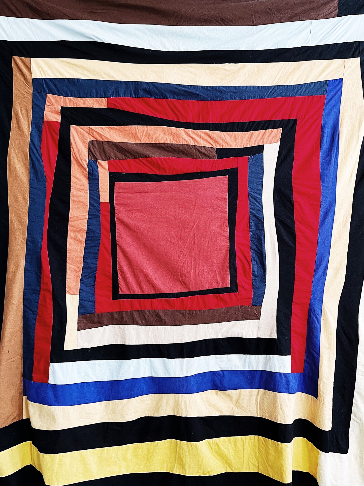 Freeform Patchwork Quilt Topper