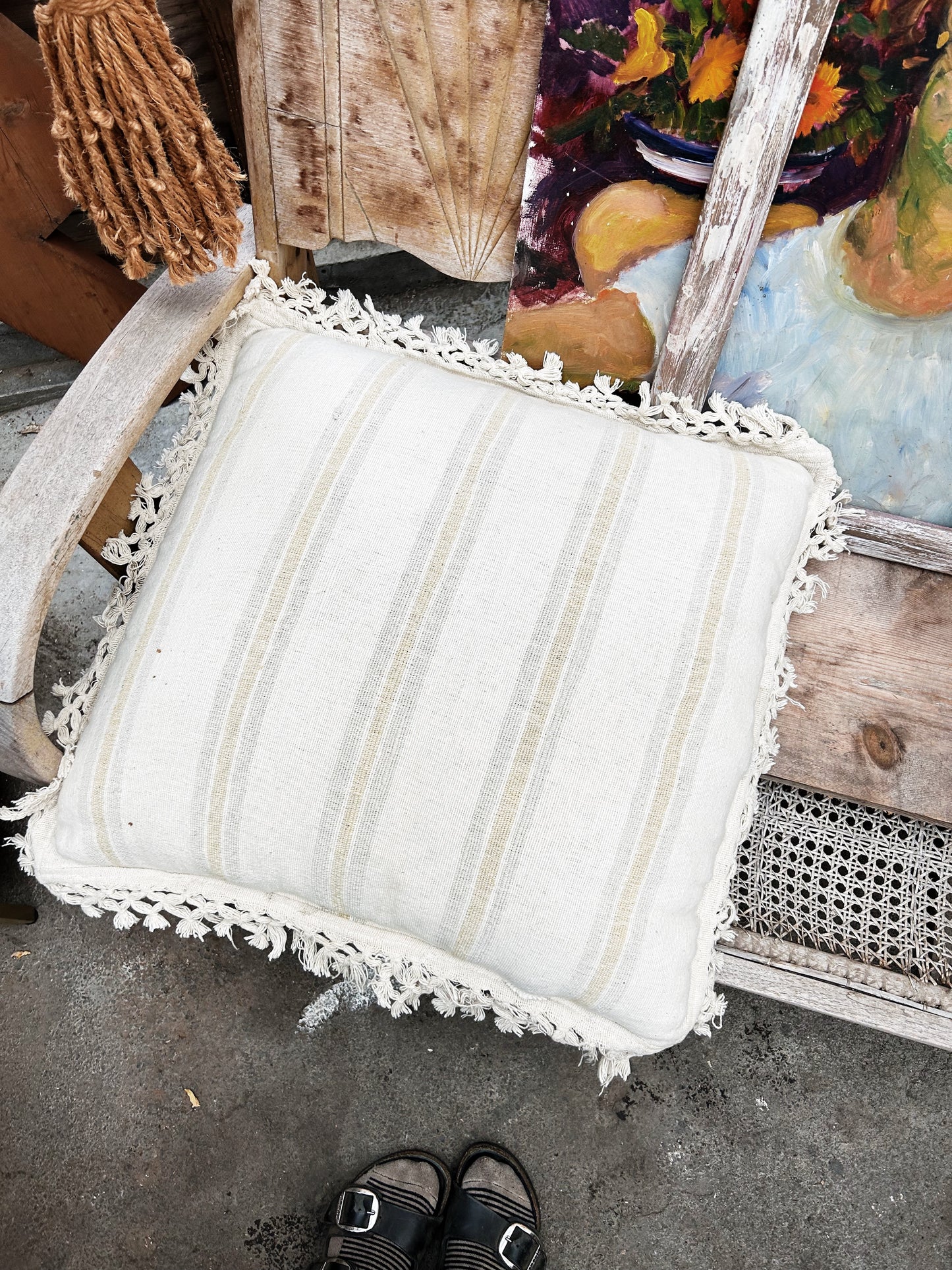 1970’s Indian Cotton Floor Cushion