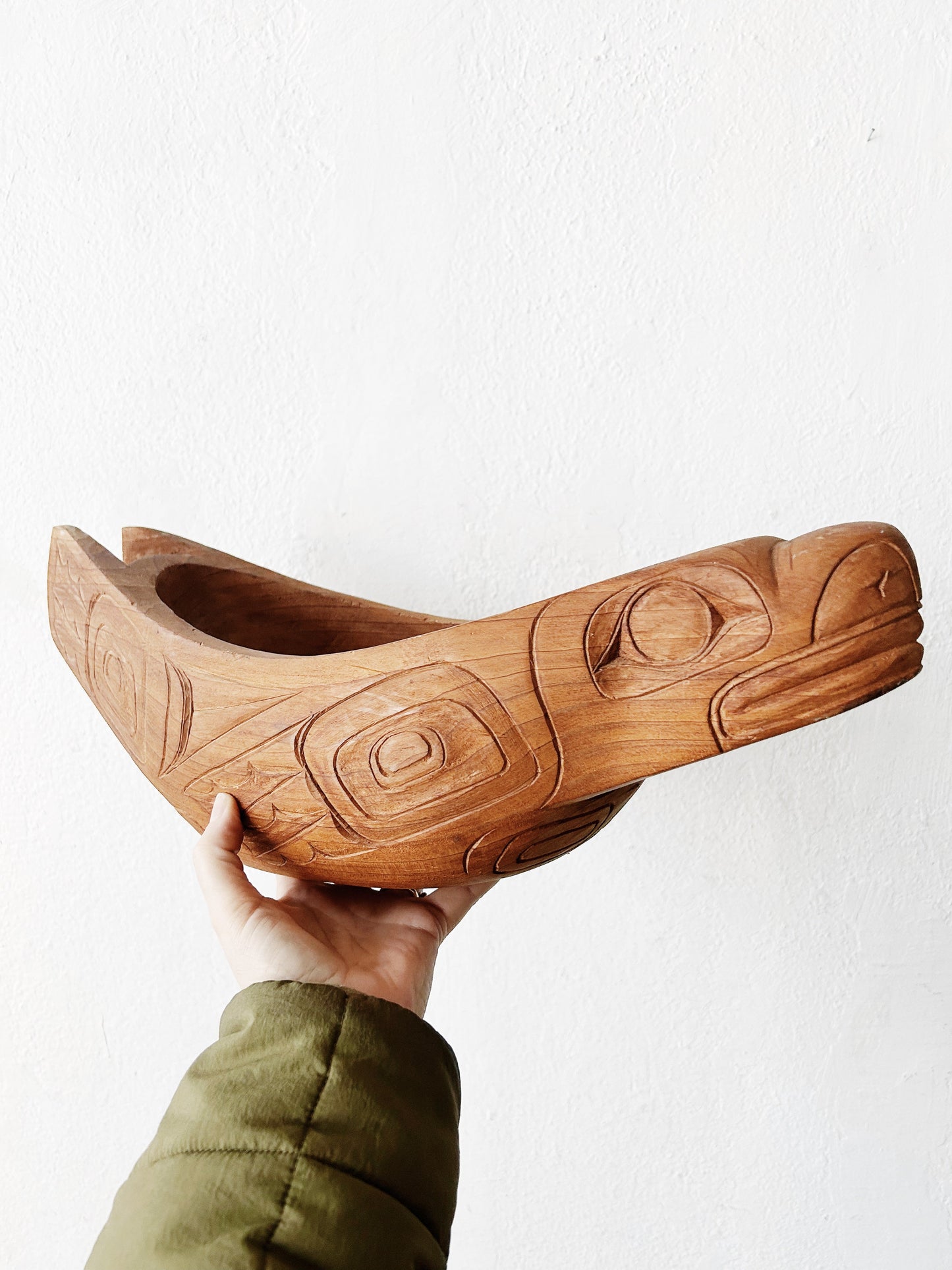Hand Carved Haida Seal Centerpiece Bowl