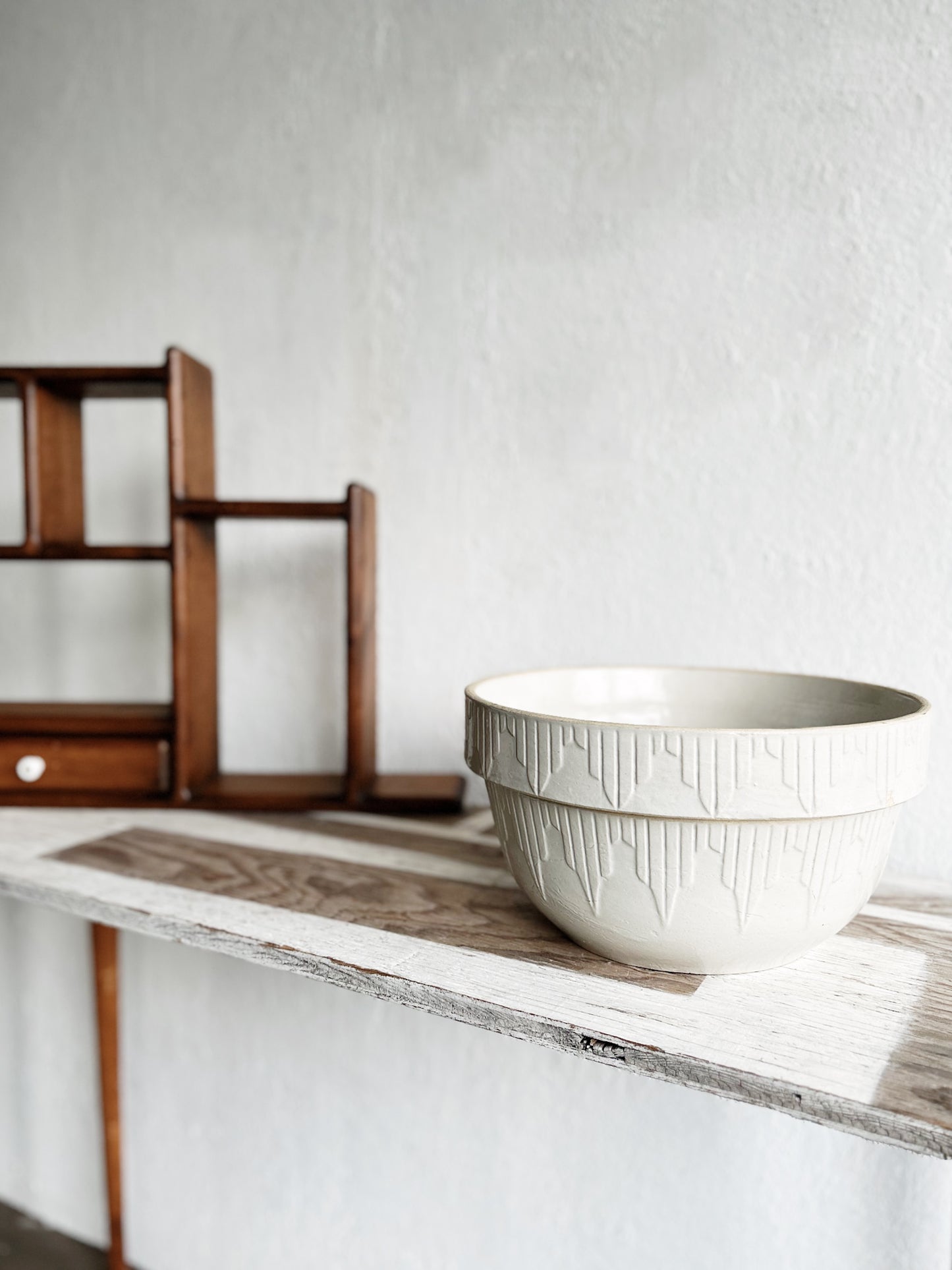 Antique XL Salt Glazed Bowl