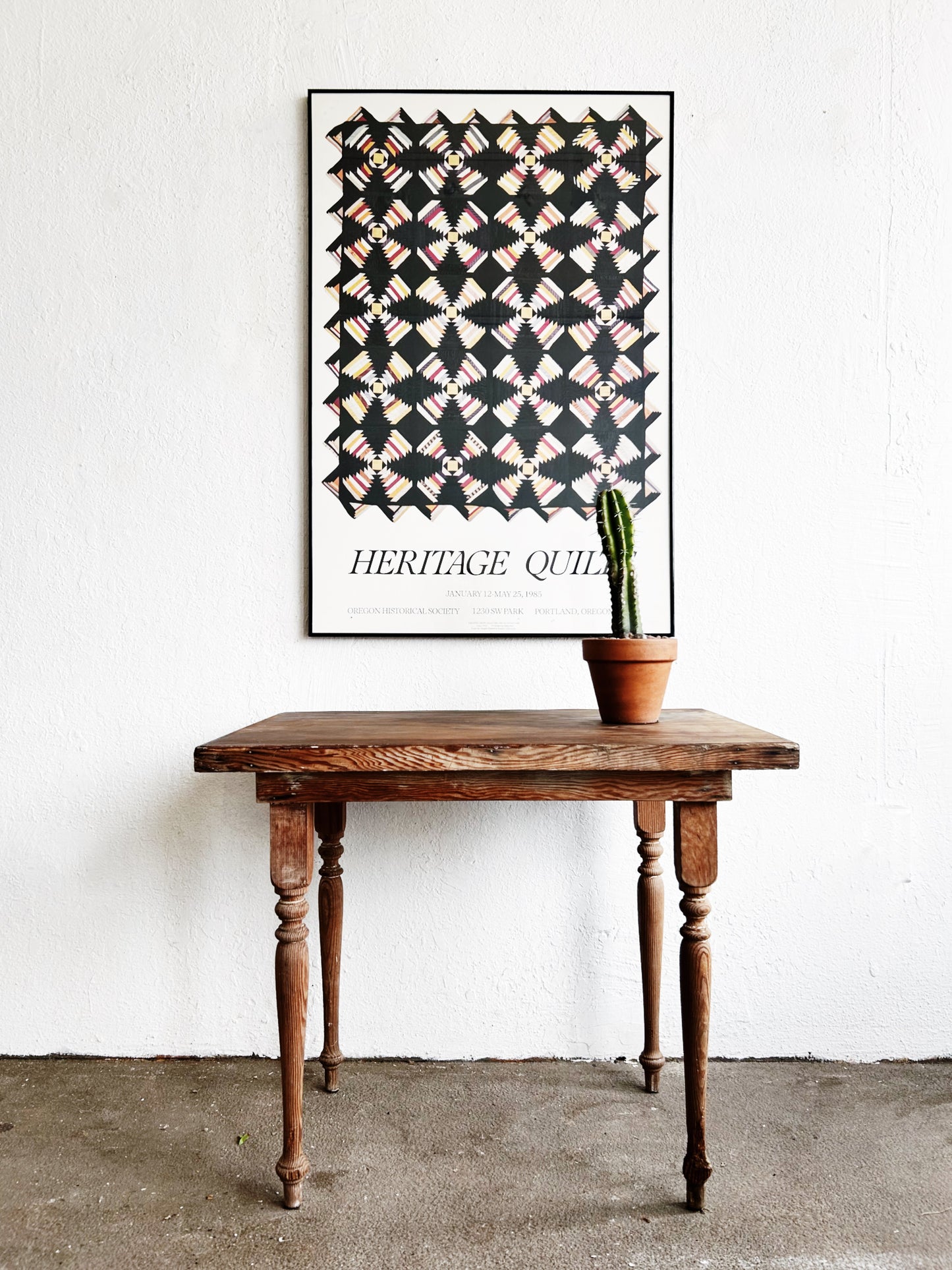 Primitive Wood Side Table