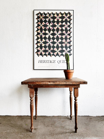 Primitive Wood Side Table