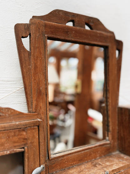 Vintage Folk Art Cabinet