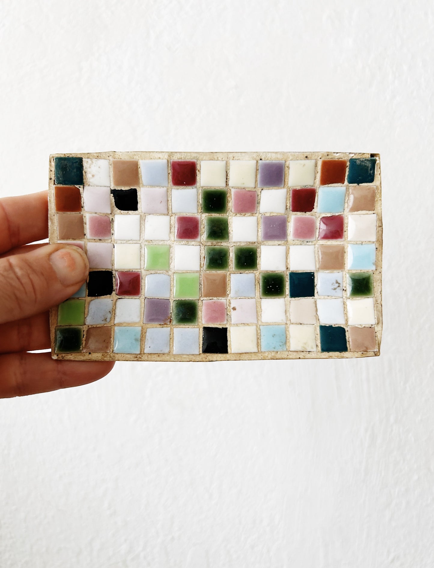 Vintage Mosaic Tile Dish
