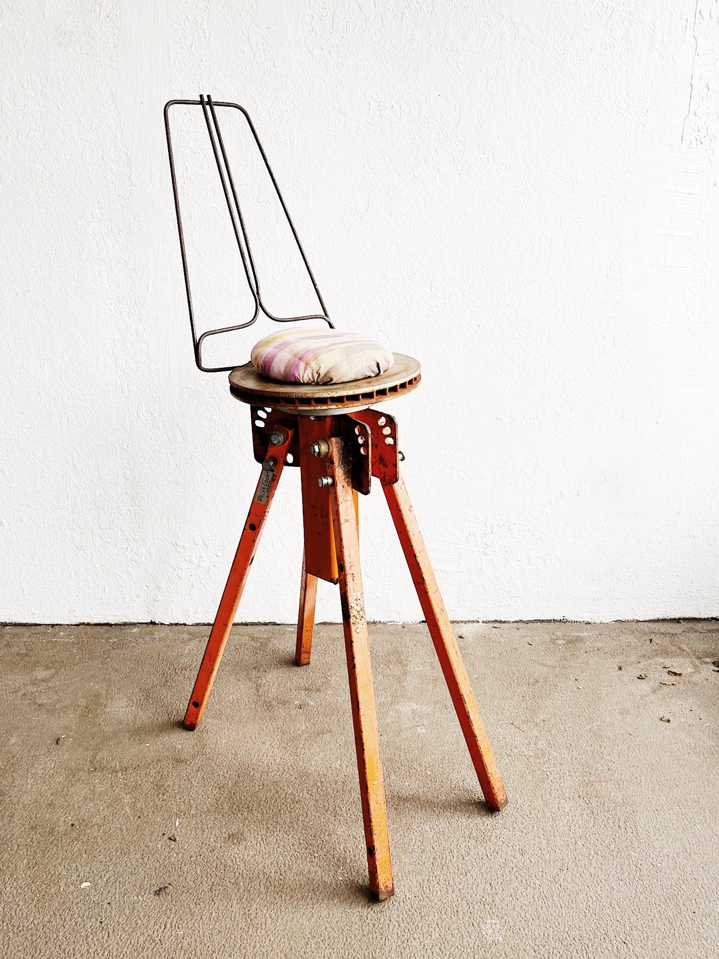 Industrial Folk Art Chair