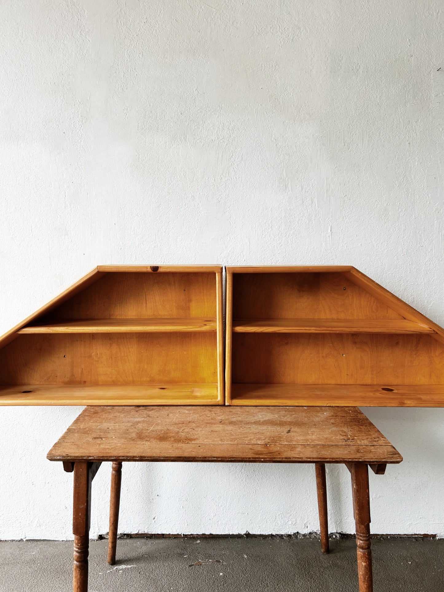 Handmade Trapezoid Shelf