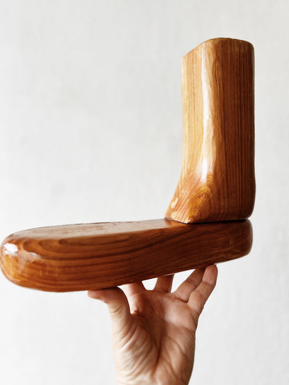 Pair Vintage Folk Art Feet