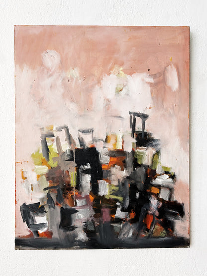 Original Vintage Abstract Painting