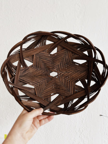 Antique Palm Frond Basket