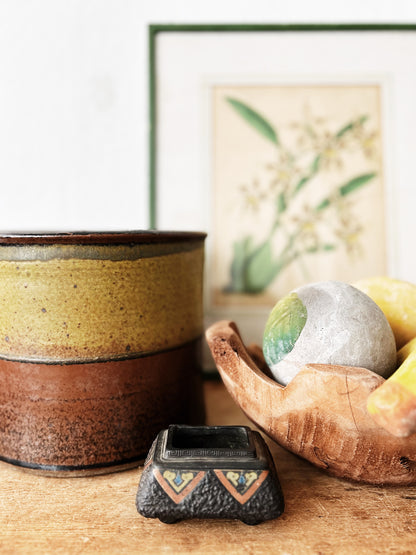 Vintage Footed Japanese Ceramic