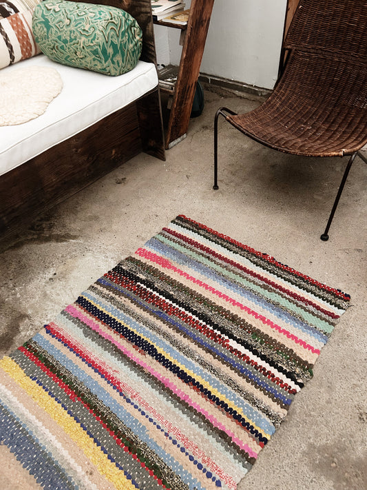 Antique Cotton Rag Rug