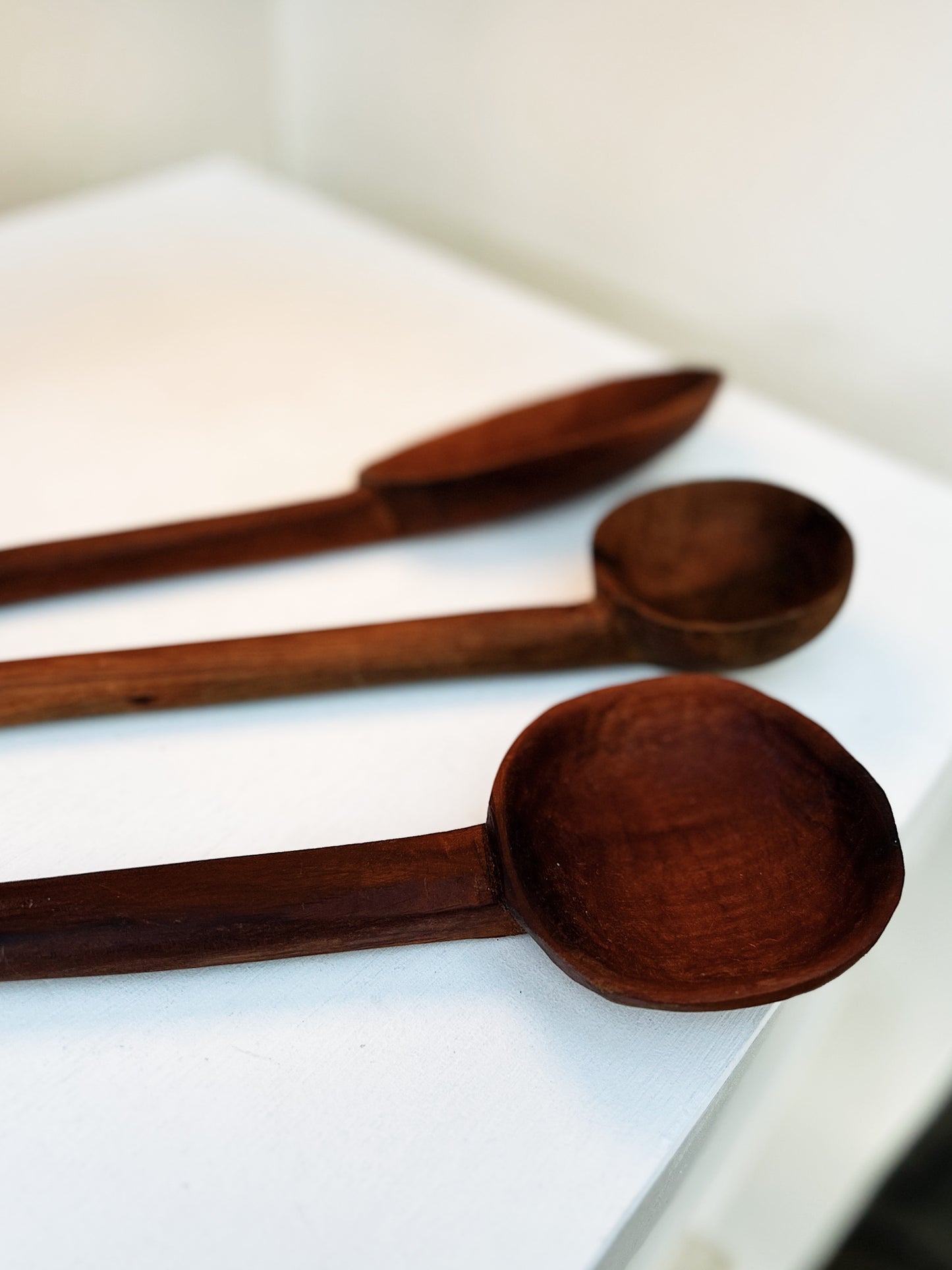 Oversized Primitive  Wood Ladle