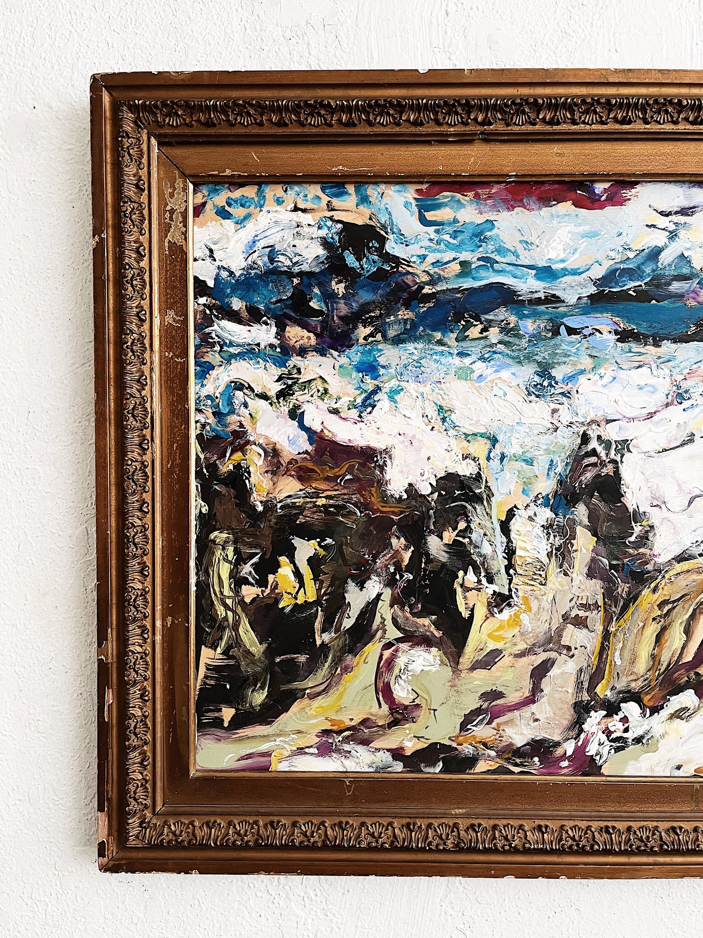 Vintage Abstract Expressionist Painting