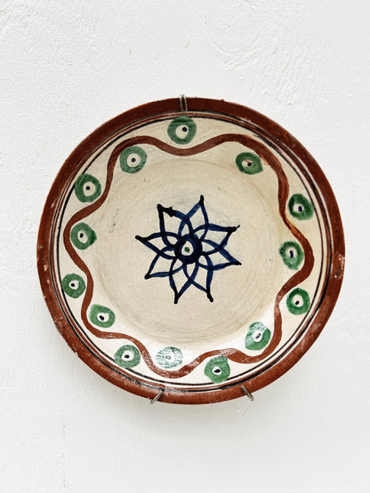 Vintage Mexican Folk Art Plate