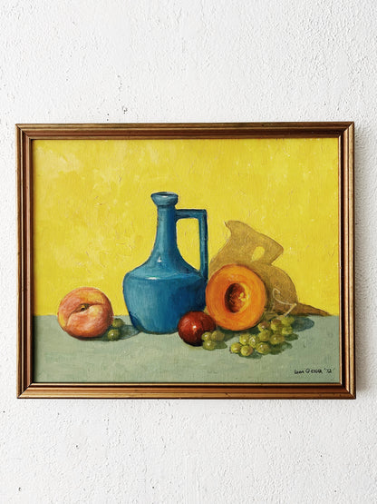 Vintage Signed, Original Framed Still Life Painting