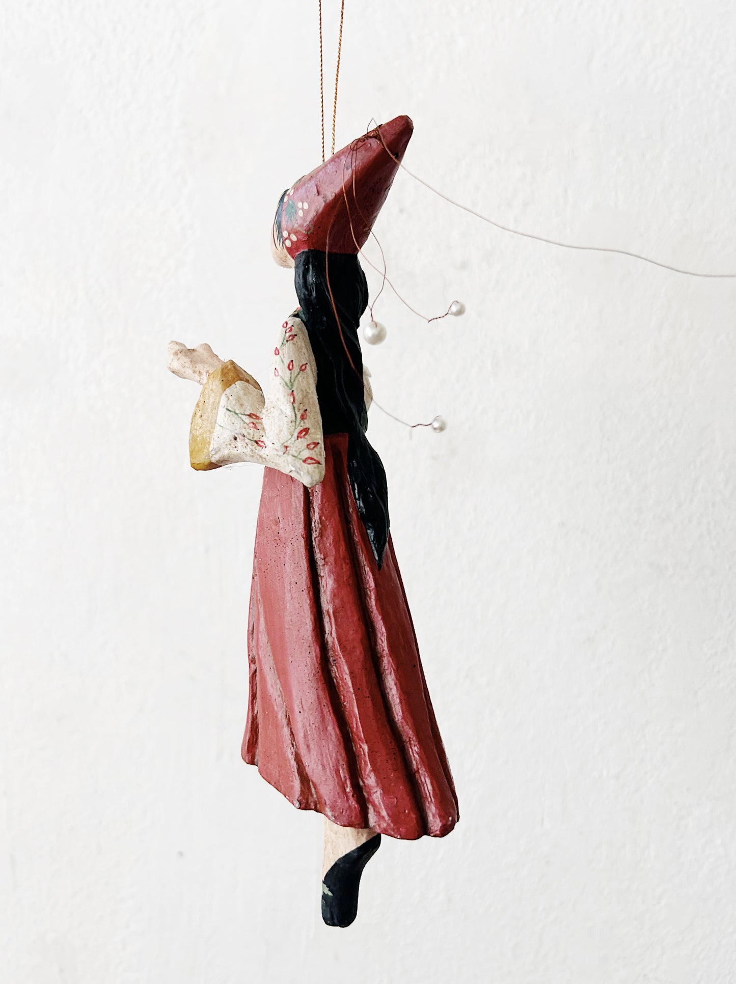 Vintage Denise Calla Folk Art ‘12 Days of Christmas’ Ornament Set