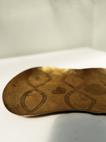 Vintage Incised Tray