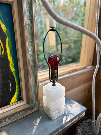 Deco Era Marble Cube Lamp