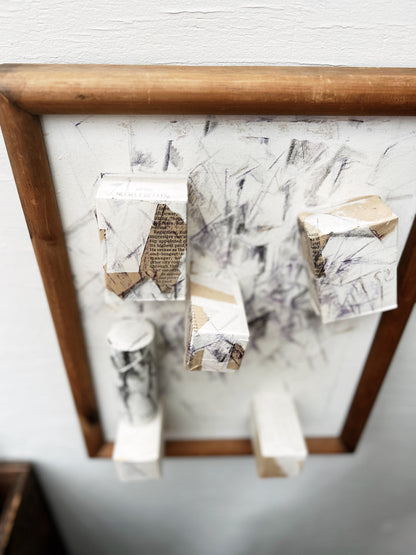 Vintage Norma Driscoll Mixed Media Collage