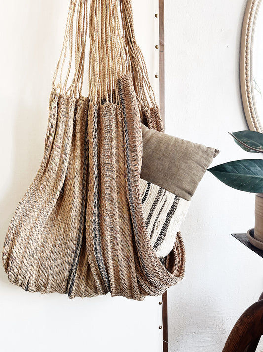 Woven Jute Hammock Chair with Pillow