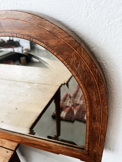 Antique Arched Inlay Mirror