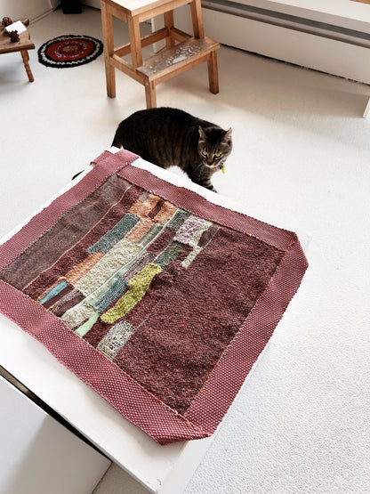 Jess Feury Weaving 'Rose Quartz'