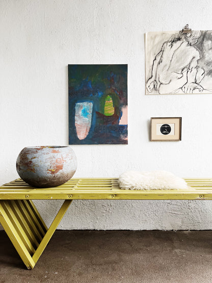 Vintage Painted Terra Pot