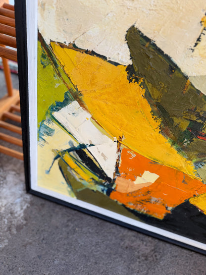 Mid Century Cubist Still Life Painting