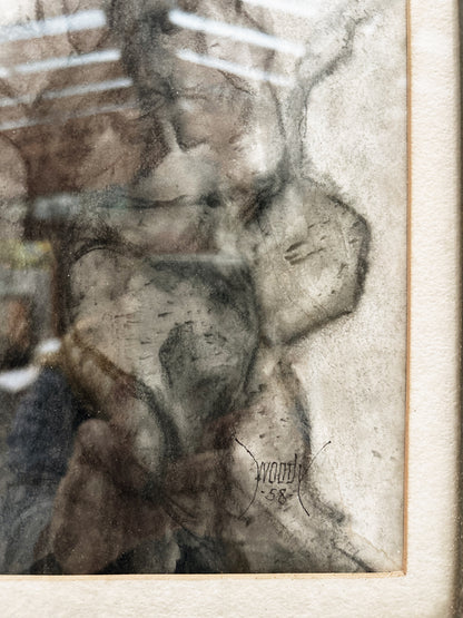 Original Mid Century Woody Tallman Painting