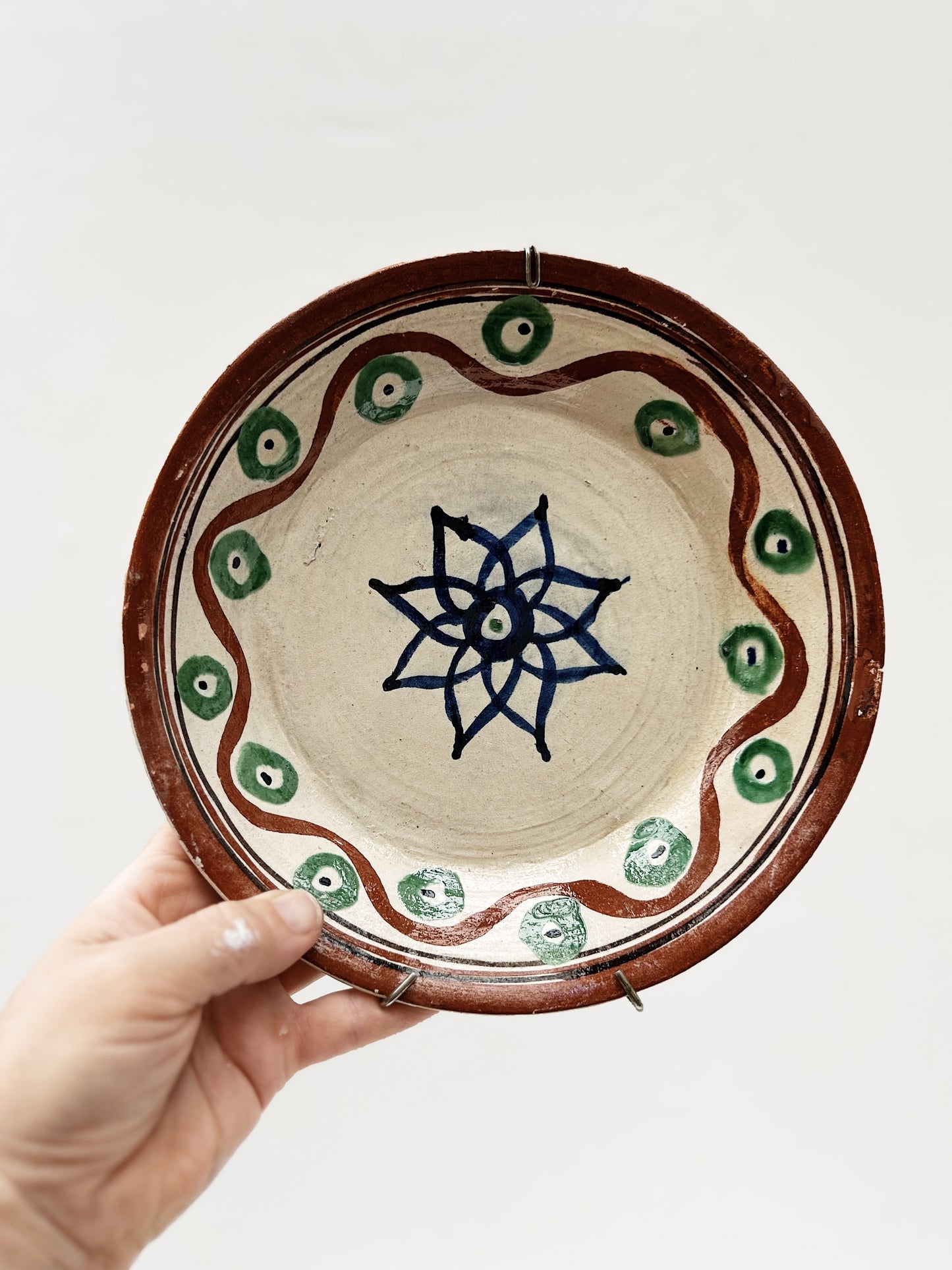 Vintage Mexican Folk Art Plate